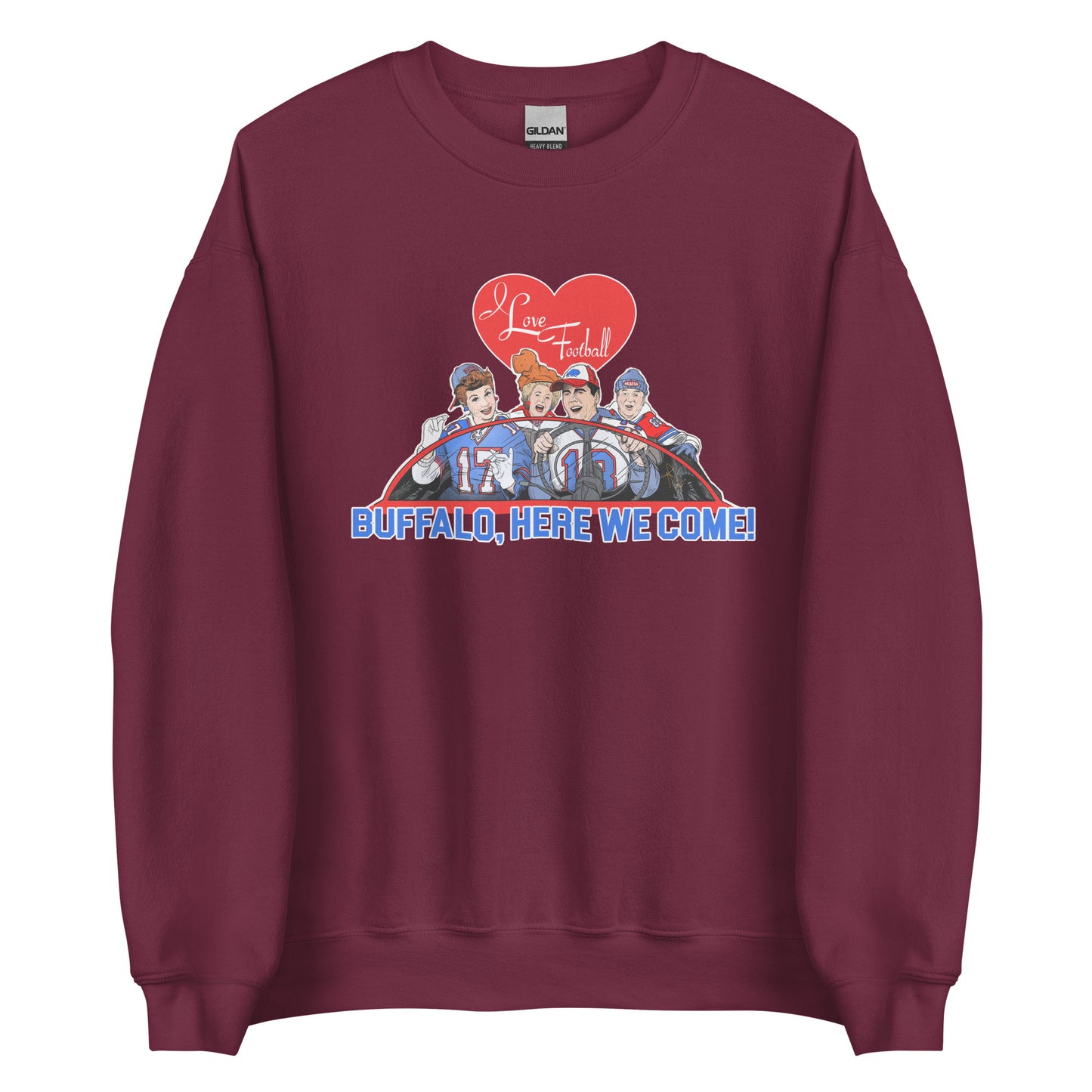 I Love Football Unisex Sweatshirt