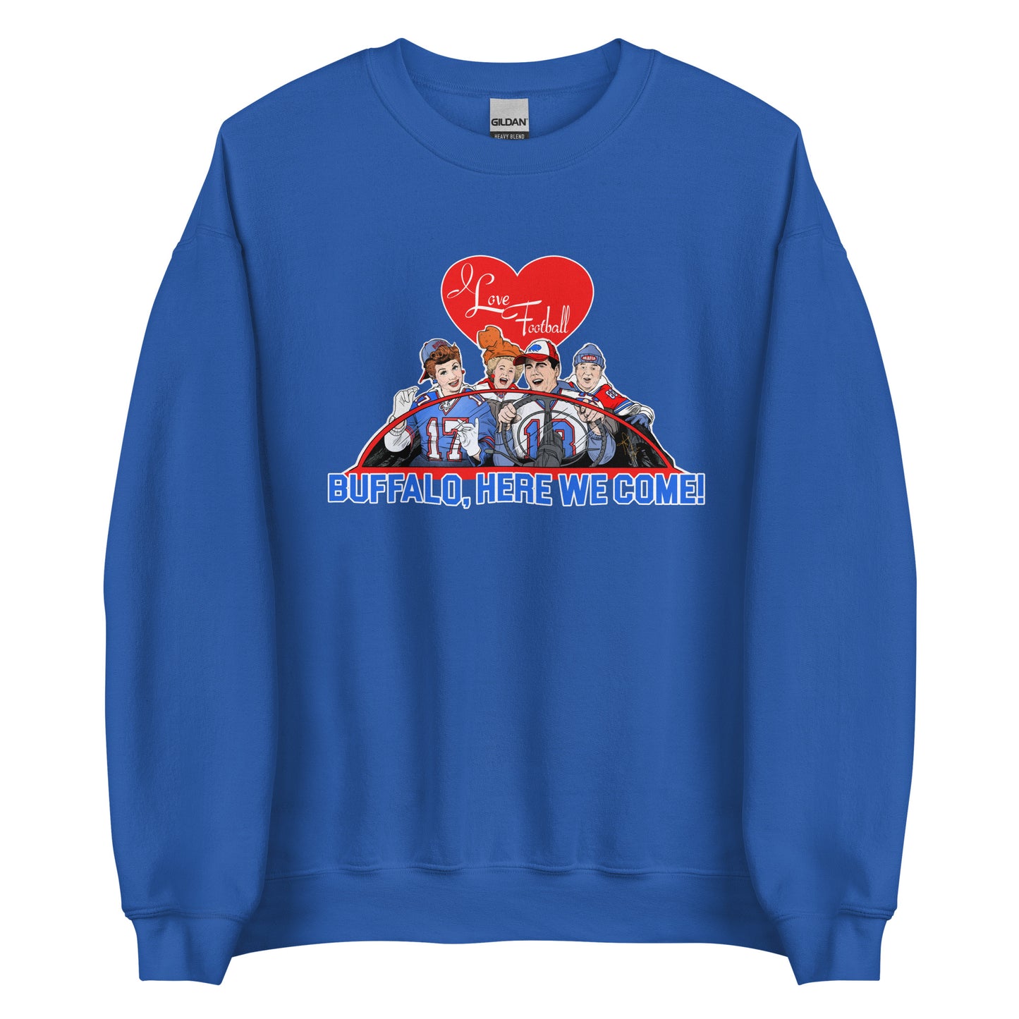 I Love Football Unisex Sweatshirt