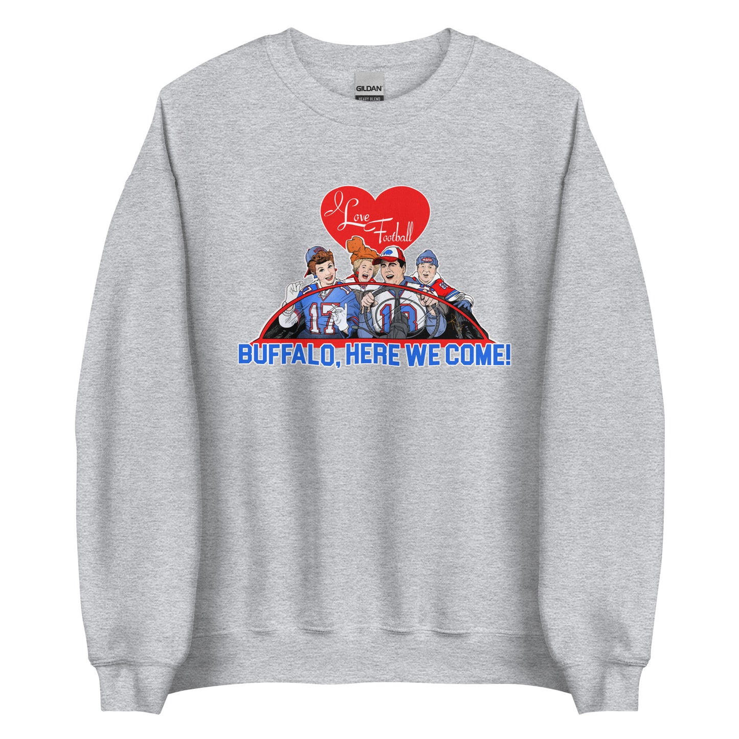 I Love Football Unisex Sweatshirt