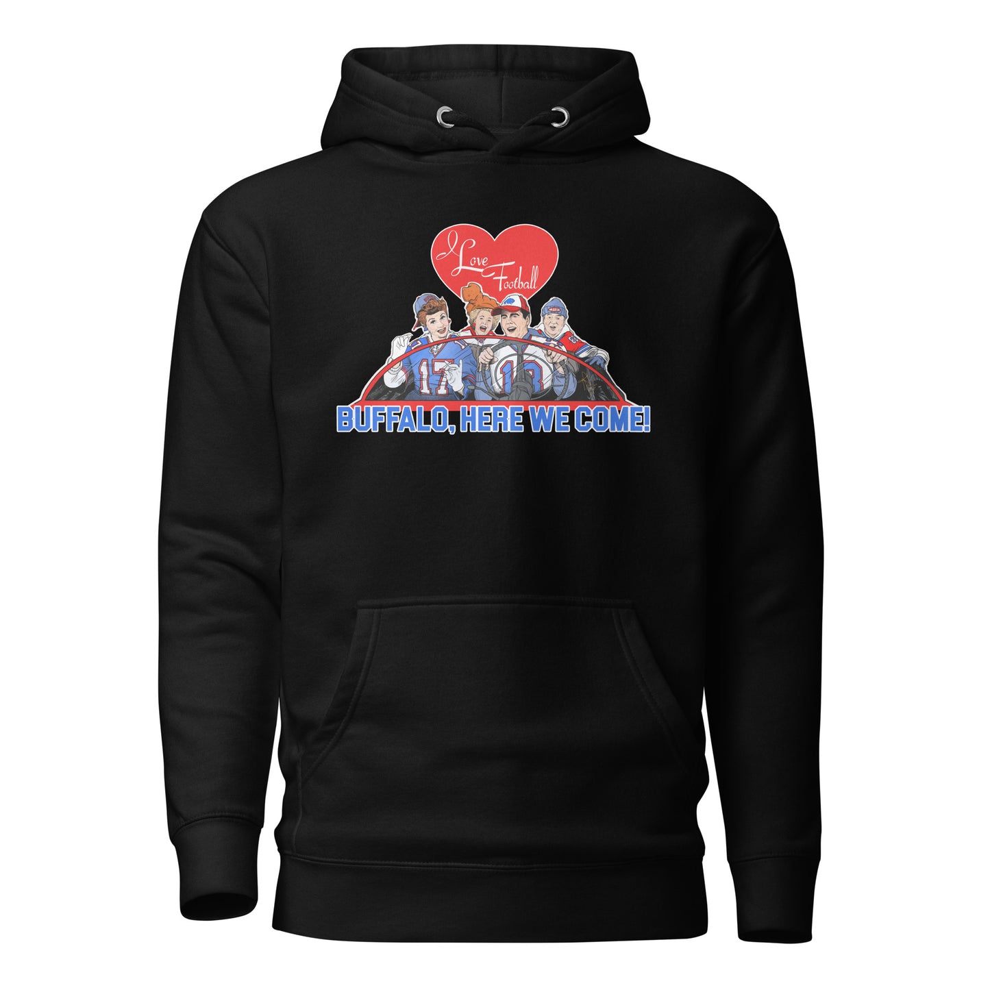 I Love Football Unisex Hoodie