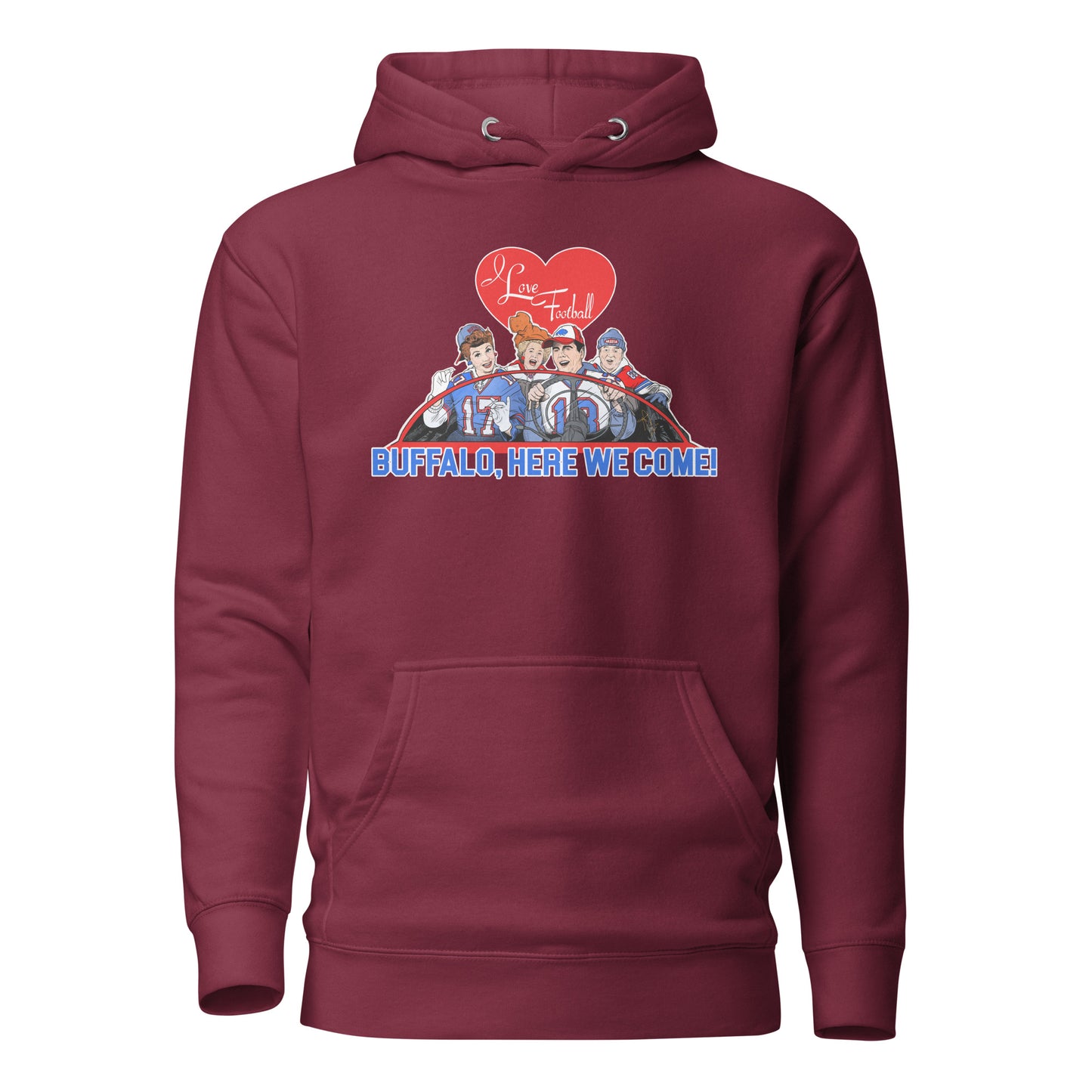 I Love Football Unisex Hoodie