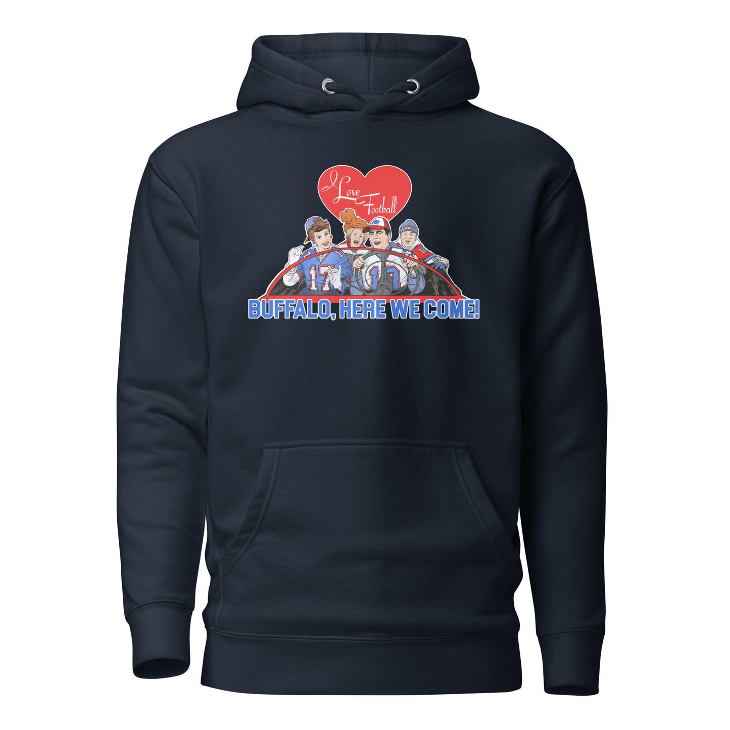 I Love Football Unisex Hoodie