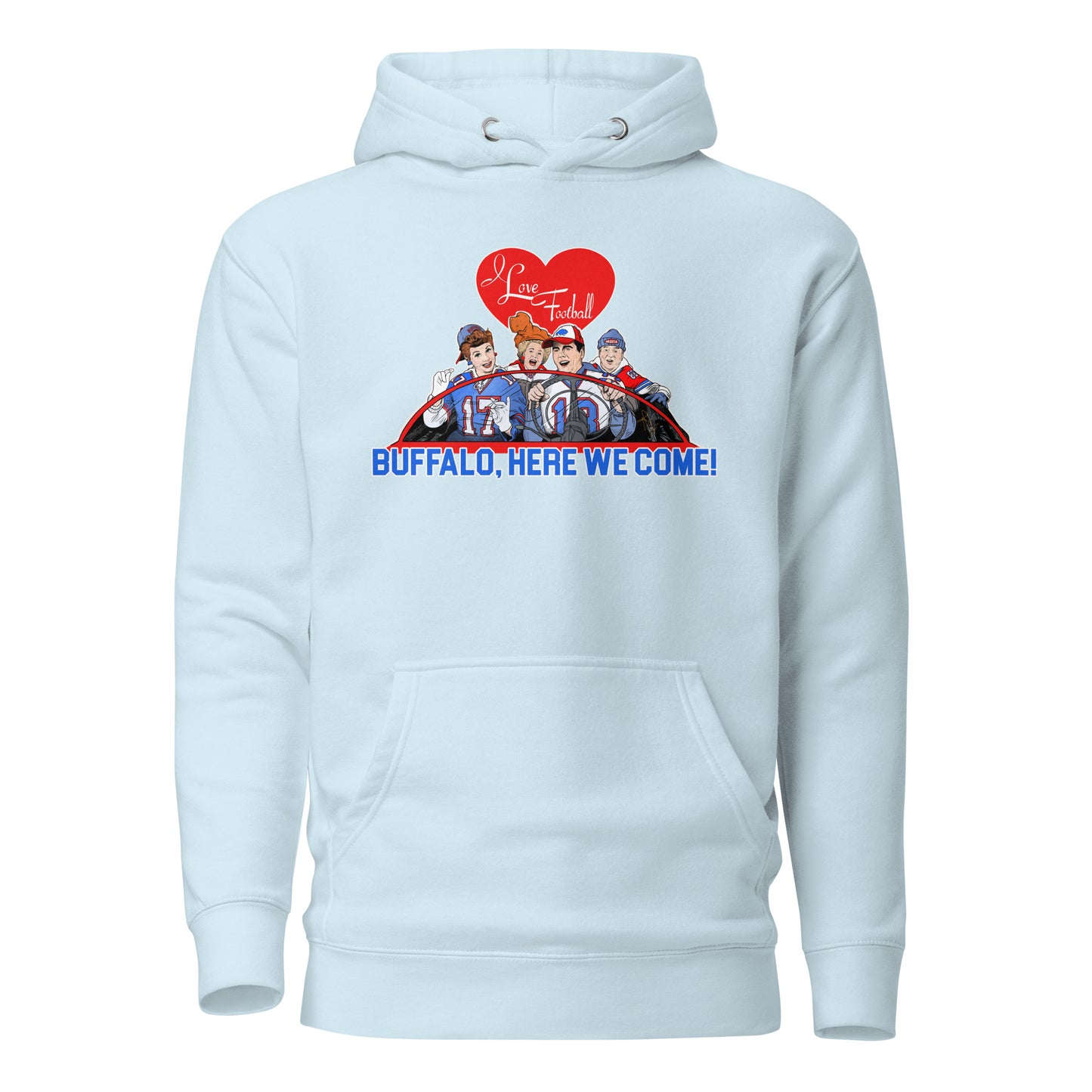 I Love Football Unisex Hoodie